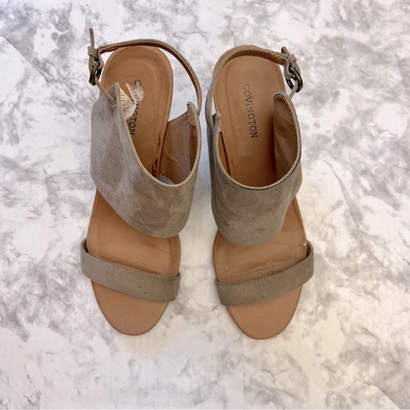 Taupe wedges (Sz 9) - Picture 2 of 10